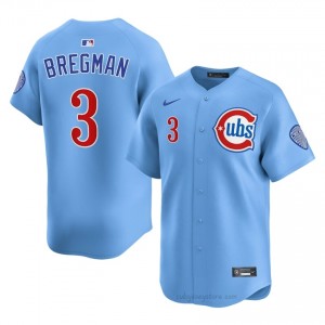 Classic Alex Bregman #3 Chicago Men Baseball Jersey | Blue Wrigleyville Pride Edition un3Mr063