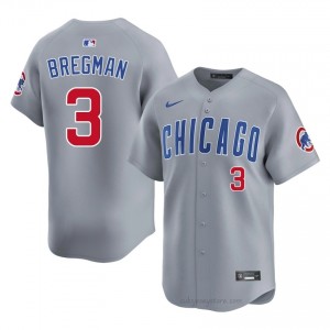 #3 Alex Bregman Exclusive Men Baseball Jersey | Cubs Gray Fan Gear 44H8NN60