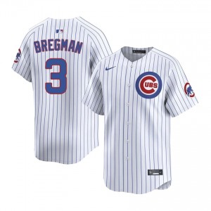 Alex Bregman #3 Chicago Cubs Baseball Jersey | Pro-Grade Men White Stitched Edition 182BP698
