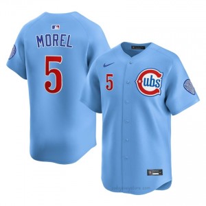 CHC Cubs Christopher Morel #5 Blue Men Baseball Jersey | 2026 Season Authentic y4JT2m12