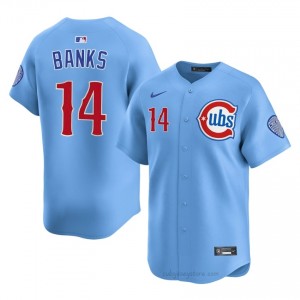 CHC Cubs Ernie Banks #14 Blue Men Baseball Jersey | 2026 Season Replica 8mWu1417
