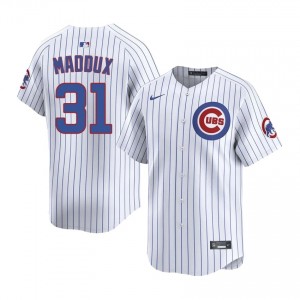Greg Maddux #31 Chicago Cubs Baseball Jersey | Gameday Men White Stitched Edition dU01Si57
