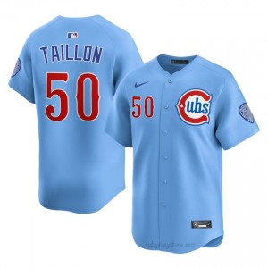 Authentic Jameson Taillon #50 Chicago Men Baseball Jersey | Blue Wrigleyville Pride Edition 6Rwdt257