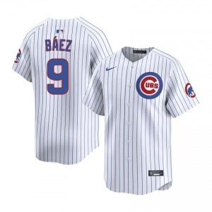 Premium Javier Baez #9 Chicago Men Baseball Jersey | White Wrigleyville Pride Edition IIF2Wn66