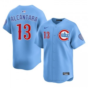 CHC Cubs Kevin Alcantara #13 Blue Men Baseball Jersey | 2026 Season Pro-Grade 43xm7H76