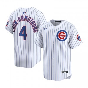 Classic Pete Crow-Armstrong #4 Chicago Men Baseball Jersey | White Wrigleyville Pride Edition 8voAFB38