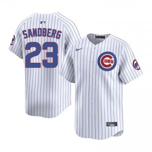Game Ryne Sandberg #23 Chicago Men Baseball Jersey | White Wrigleyville Pride Edition um228222