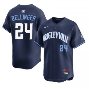CHC Cubs Cody Bellinger #24 Navy Men City Connect Baseball Jersey | 2026 Season MLB 85540274
