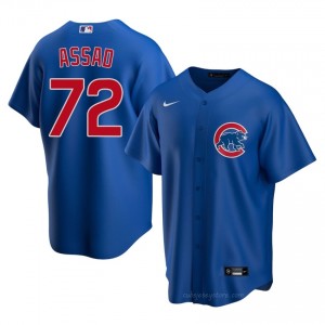 Replica Javier Assad #72 Chicago Men Baseball Jersey | Royal Wrigleyville Pride Edition 5XF84555