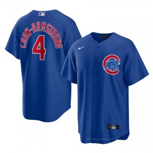 #4 Pete Crow-Armstrong Authentic Men Baseball Jersey | Cubs Royal Fan Gear 8O2uCW36