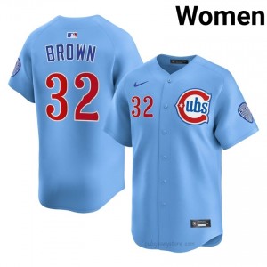 MLB Ben Brown #32 Chicago Women Baseball Jersey | Blue Wrigleyville Pride Edition f2K8HI67
