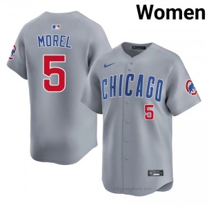 #5 Christopher Morel Replica Women Baseball Jersey | Cubs Gray Fan Gear 02v74s54