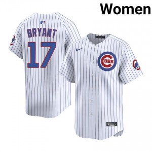 Kris Bryant #17 Chicago Cubs Baseball Jersey | Classic Women White Embroidery Edition WDi35258