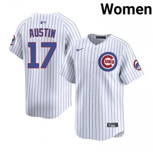 Premium Tyler Austin #17 Chicago Women Baseball Jersey | White Wrigleyville Pride Edition 1466HD89