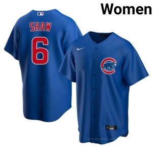 #6 Matt Shaw Game Women Baseball Jersey | Cubs Royal Fan Gear 1Q50DU68