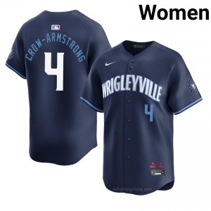 Exclusive Pete Crow-Armstrong #4 Chicago City Connect Women Baseball Jersey | Navy Wrigleyville Pride Edition Q2mNoo60