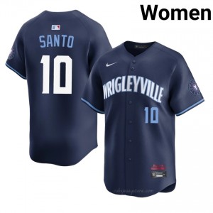 #10 Ron Santo Exclusive Women City Connect Baseball Jersey | Cubs Navy Fan Gear 7G7g8m23