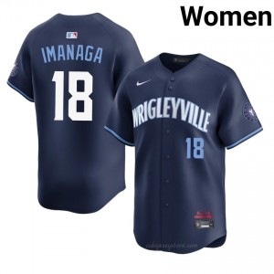 Game Shota Imanaga #18 Chicago City Connect Women Baseball Jersey | Navy Wrigleyville Pride Edition 200UMK49