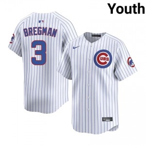 Exclusive Alex Bregman #3 Chicago Youth Baseball Jersey | White Wrigleyville Pride Edition 3762mA33
