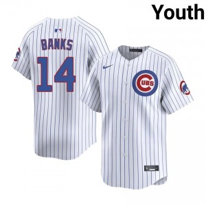 CHC Cubs Ernie Banks #14 White Youth Baseball Jersey | 2026 Season Classic 004mm127