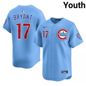 #17 Kris Bryant Gameday Youth Baseball Jersey | Cubs Blue Fan Gear uVb4j452