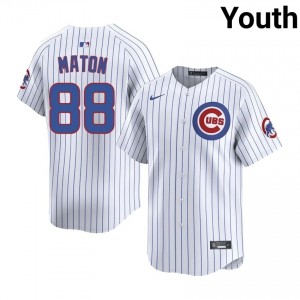 #88 Phil Maton Classic Youth Baseball Jersey | Cubs White Fan Gear iM66as36