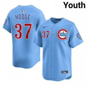 Porter Hodge #37 Chicago Cubs Baseball Jersey | Authentic Youth Blue Stitched Edition 2b2MuX28