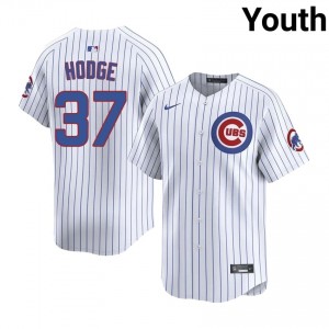 Premium Porter Hodge #37 Chicago Youth Baseball Jersey | White Wrigleyville Pride Edition d7Y60p23