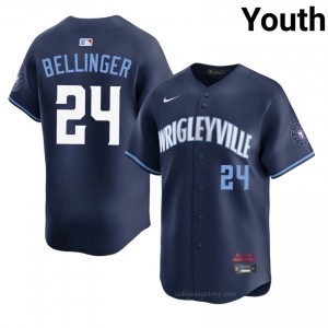 #24 Cody Bellinger Game Youth City Connect Baseball Jersey | Cubs Navy Fan Gear N15t1767