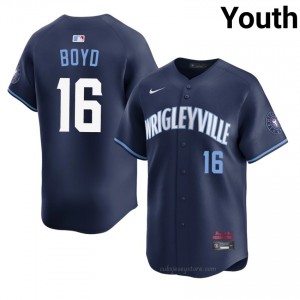 CHC Cubs Matthew Boyd #16 Navy Youth City Connect Baseball Jersey | 2026 Season Exclusive 6sJJR846